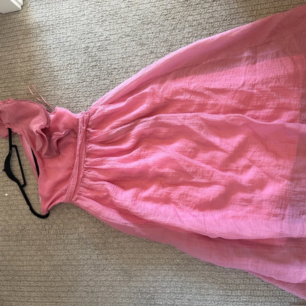 Hello Molly One-Shoulder Pink Dress - Picture 4 of 8